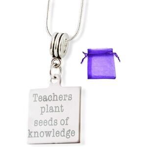 Teachers Plant Seeds Necklace - Great Gift for a Teacher
